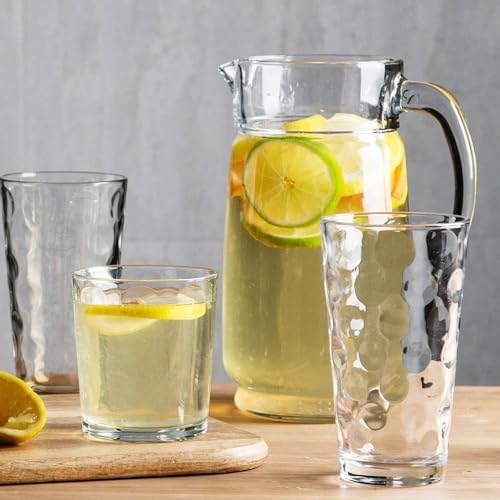 Home Essentials 12-pc Galaxy Glassware - Drinking Glasses, Mixed Drinkware Set. Highball 17 oz. Rock 13 oz. Juice 7 oz. Glass Tumblers