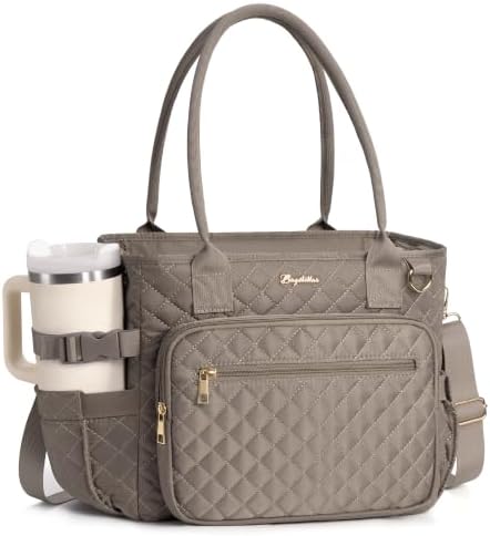 Bagstellar Lunch Box for Women Insulated Lunch Bag Quilted Soft Cooler Tote