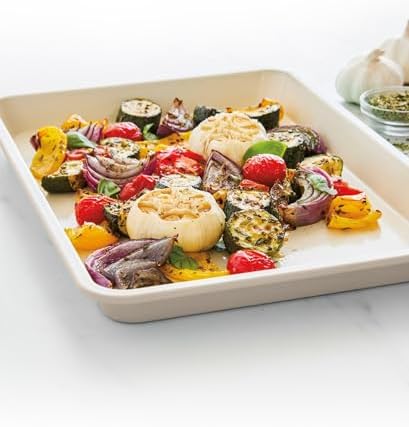 GreenPan Bakewell 13" x 9" Cookie Sheet, Healthy Ceramic Nonstick Bakeware, PFAS-Free, Durable Baking Tray, Versatile Kitchen Essentials, Easy Clean Ovenware