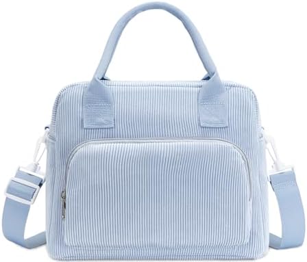 Lunch Bag Women Lunch Box for Women Adult Cute Insulated Lunch Bag Lager Cooler Lunch Tote Bags for Work Picnic (Blue)