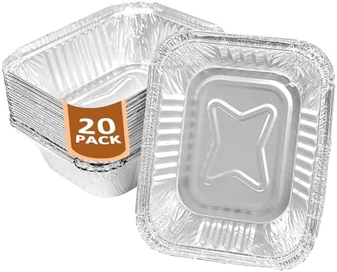 Uniflasy 20 Pack Drip Pan Liner Compatible with Napoleon Grills 62007, Grease Tray for Prestige I/II/V, Prestige PRO, Rogue, Mirage, Ultra Chef, Disposable Aluminum Foil Pan Replacement