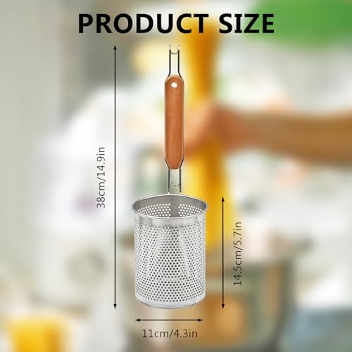 Stainless Steel Pasta Strainer, 2pcs Noodle Strainer Pasta Baskets