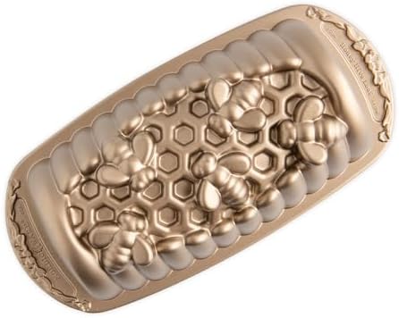 Nordic Ware Honey Hive Loaf, 6 Cup, Toffee