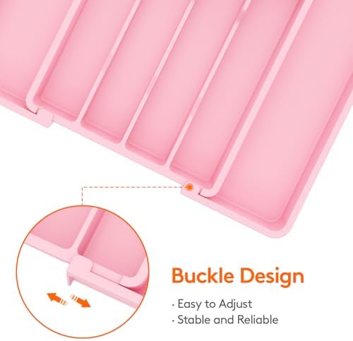 Lifewit Expandable Silverware Drawer Organizer, Kitchen Utensil Tray