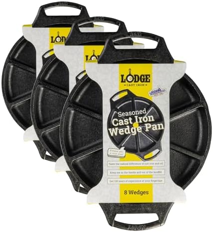 Lodge Cast Iron Wedge Pan 8 Wedge (Pack of 3)