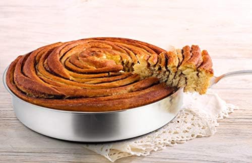 P&P CHEF 11 Inch Cake Pan Set of 4, Stainless Steel Round Cake Pans Tins