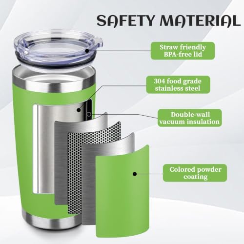 StarSpeed 4 Pack 20oz Stainless Steel Travel Coffee Tumbler,Fruit Pastel