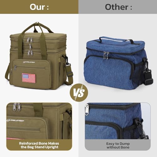 Maelstrom 23L Insulated Lunch Box, Expandable Double Deck Cooler Bag