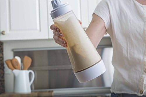 Whiskware Pancake Batter Mixer Plastic, Mixes 4 Cups of Batter, White