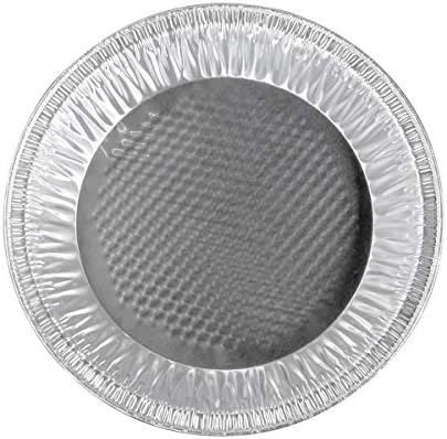 Handi-Foil 10" (Actual Top-Out 9-5/8 Inches - Top-In 8-3/4 Inches) Aluminum Foil Pie Pan - Disposable Baking Tin Plates (Pack of 50)