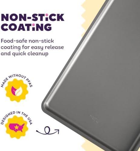Wilton Silver Non-Stick Large Baking Sheet, Made Without PFAS, 17x11.5 in.