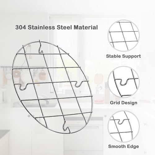 2 Pieces 304 Stainless Steel Cooling Racks, Roasting Rack
