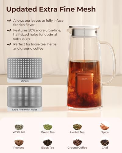 Reinmoson 2 Pack Extra Large Tea Infuser for Loose Leaf Tea & Spice Ball