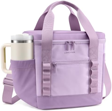 LOVEVOOK Insulated Lunch Bag for Women men, Large Leakproof Adult Lunch Box