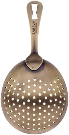 Barfly Julep Strainer, Antique Gold