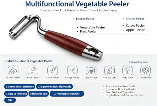 Vegetable Peeler,5-Year Warranty,Carrot Fruit Potato Peelers for Kitchen