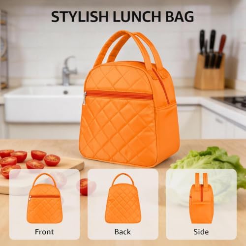 Paquesta Lunch Bag Women Stylish Quilted Lunch Boxes for Adult