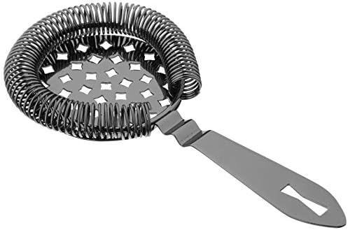 Barfly Classic Hawthorne Spring Bar Strainer, O/S, Gun Metal Black