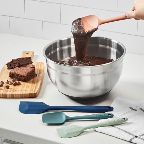 Cuisinart High Heat Resistant Spatulas, Set of 4, Multicolor, CTG-00-S4SD