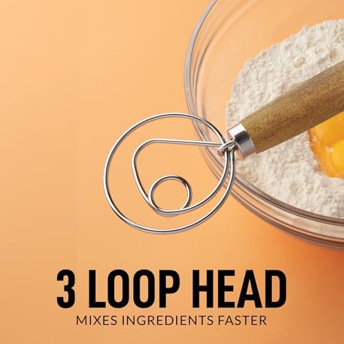 Zulay Kitchen 13-Inch Danish Dough Whisk