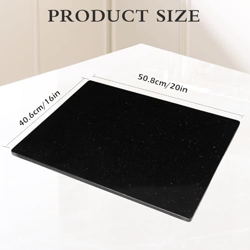 Granite Cutting Board for Kitchen 20×16 Inch black