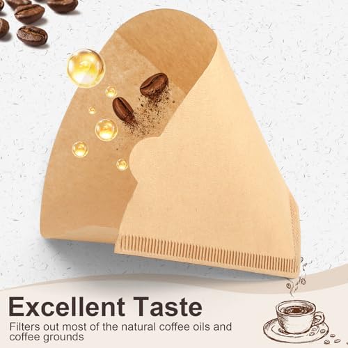 400 Count #4 Cone Coffee Filters 8-12 Cup Compatible with Ninja Maker