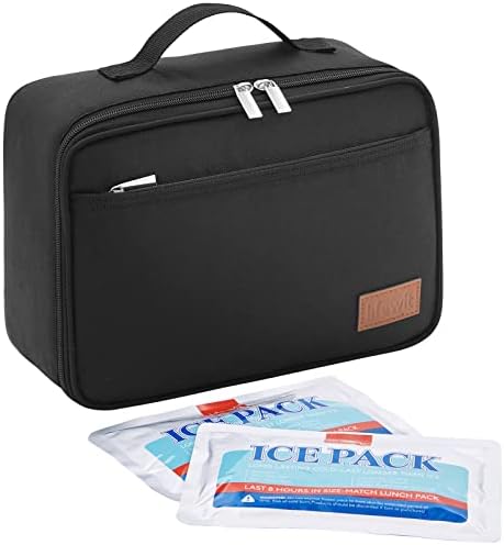 Lifewit Freezable Lunch Box, Insulated Reusable Lunch Bag with 2 Ice Packs