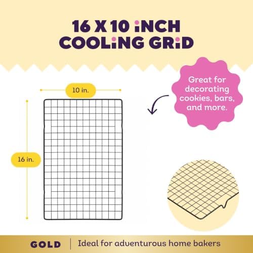 Wilton Gold Non-Stick Cooling Grid, Made Without PFAS, 16 x 10 in.