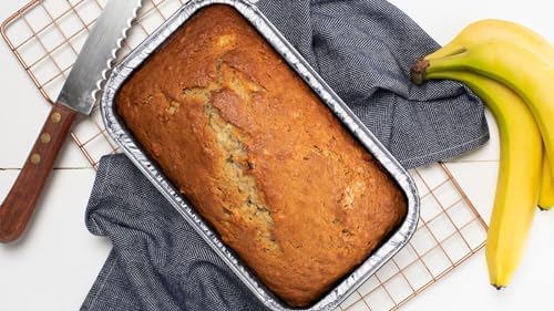 Disposable Mini Loaf Pans with Lids, 1lb Aluminum Baking Pan, 30 Pack