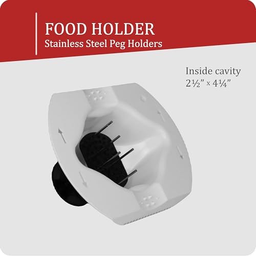 Borner by Reston Lloyd Food Safety Holder for Mandoline Slicers, Cutters & Graters, Protective Finger Guard for Safe Slicing & Grating, Made in Germany, White