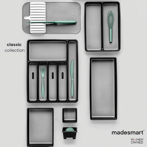 madesmart Knife Sharpener with Strong Grip Bottom, Black