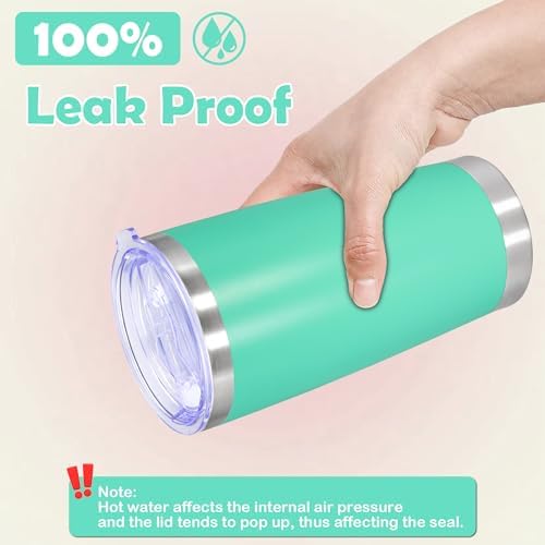 20oz Tumbler Stainless Steel Tumbler Coffee Tumbler with Lid Light Blue, 1P