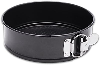 HIWARE 9 Inch Non-stick Cheesecake Pan Springform Pan with Removable Bottom/Leakproof - Black