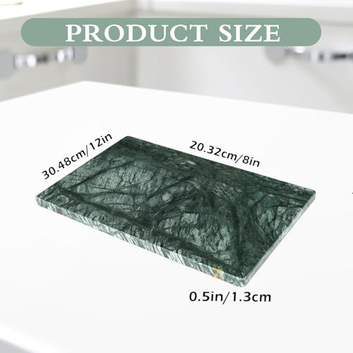 Marble Cutting Board for Kitchen 12×8 Inch green
