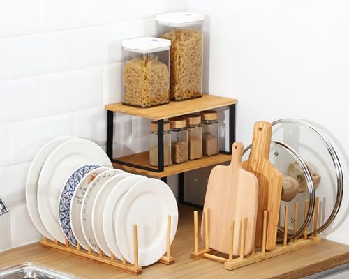 4 Pcs Kitchen Organizer Accessories Set for Cabinet, Light, 11.8 x 7.9''