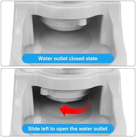 Kenond 2.5 Gallon Large Dog Water Dispenser, Automatic Gravity Water Bowl