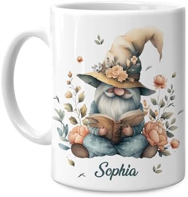 Hyturtle Autumn Gnome Coffee Mug 11oz – Autumn Gnome Mug Gifts For Women, Fall Cups, Cute Autumn Coffee Mug For Thanksgiving & Farmhouse Decor