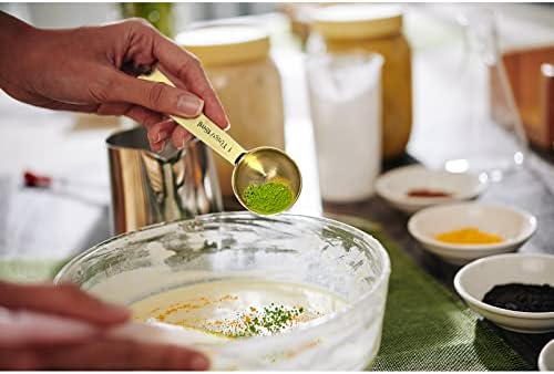 16 Pcs Stainless Steel Measuring Cups & Spoons Set, Gold