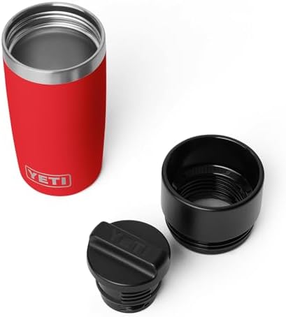 YETI Rambler 12 oz Travel Bottle, Stainless Steel, Vacuum Insulated with Leakproof Commuter Cap, Rescue Red
