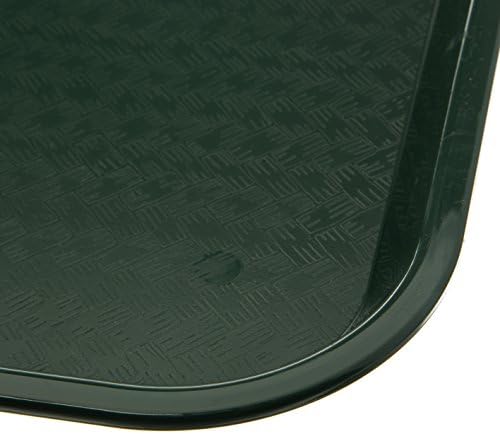 Carlisle FoodService Products Cafe Plastic Fast Food Tray for Cafeteria, 14" x 18", Green (Pack of 2)