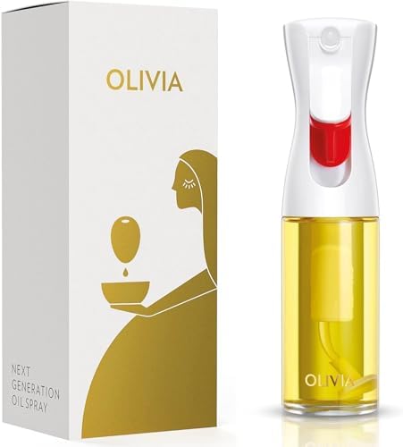 FLAIROSOL OLIVIA SIGNATURE Oil Sprayer for Cooking, 130ml Glass, Gold Print