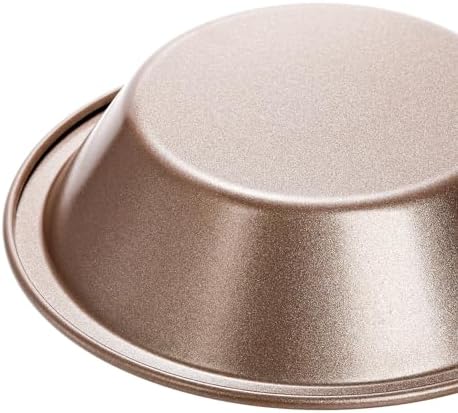 8 Pack Mini Pie Pan Set, 5 Inch Reusable Nonstick Individual Dish Pies Plate Carbon Steel Pie Tins Small Round Metal Bakeware for Baking Pot Pies, Cakes, Quiches, Tarts, Desserts, Christmas