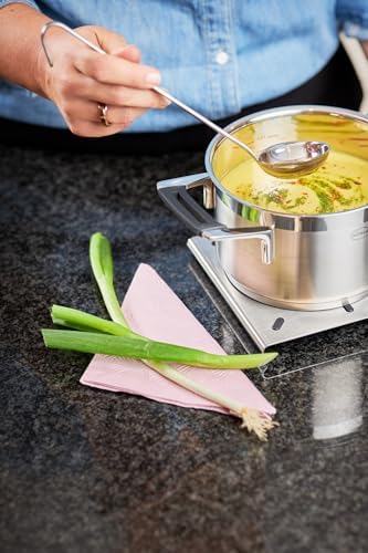 Rösle Stainless Steel Hooked Handle Ladle with Pouring Rim, 2.7-Ounce