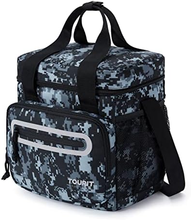 TOURIT Large Lunch Bag 14L Insulated Lunch Box Lunch Cooler for Men Women Work, Black