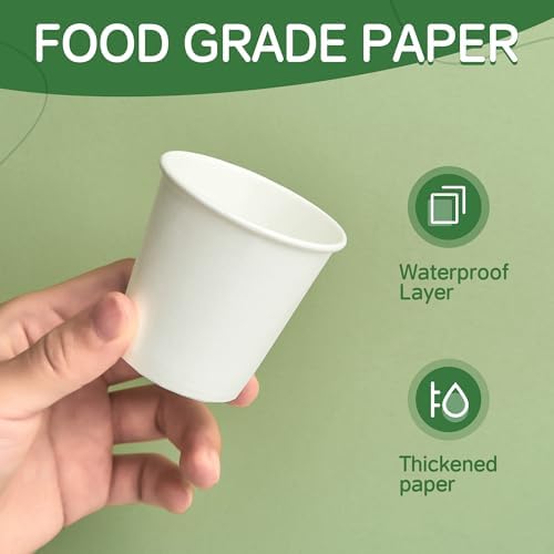 300 Pack 3 oz Bathroom Paper Cups, Disposable Mouthwash Cups