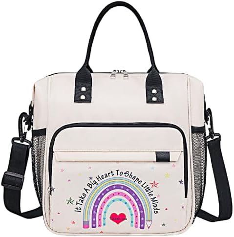 Teacher Appreciation Gifts for Women Teacher Must Haves Lunch Tote Bag Personalized Lunch Box for Retirement Thank You Gift
