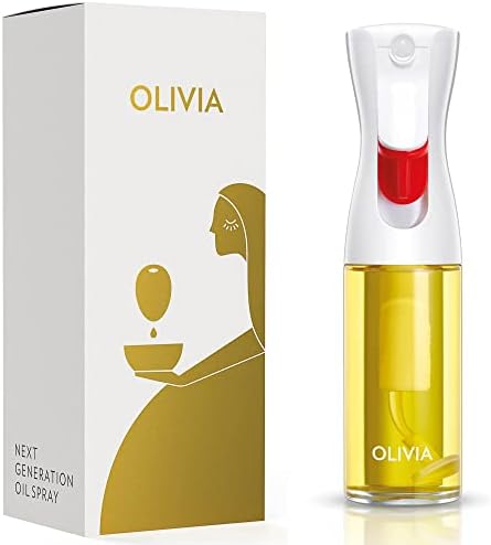 FLAIROSOL OLIVIA SIGNATURE Oil Sprayer for Cooking, 130ml Glass,White Print