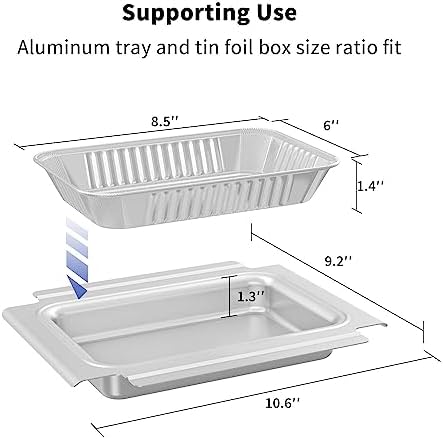 GARNETIN Grill Catch Pan & Drip Tray Set for Weber Q Series Grills