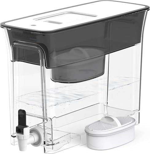 Waterdrop WFD-40L Water Filter Dispenser, 35-Cup Capacity, Black