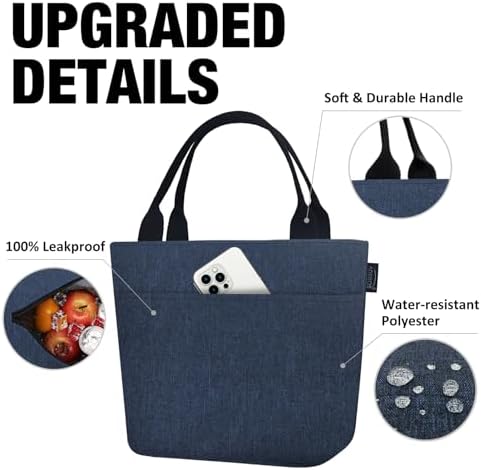 Aosbos Lunch Tote Bag,Insulated Lunch Bag For Women,Work,Office